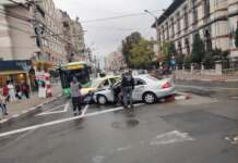 Accident în buricul orașului Tg-Jiu