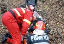 Bărbat salvat după ce a căzut într-o zonă greu accesibilă din Defileul Jiului