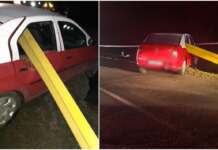 Accident în Cluj. O mașină cu trei tineri a fost străpunsă de o balustradă metalică