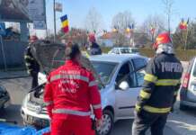 Trei mașini implicate într-un accident în Tg-Jiu