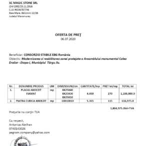ofeta piatra cubica tg-jiu