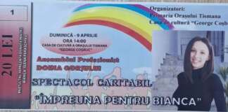 bilet spectacol caritabil