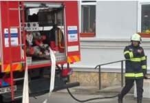 Simulare pe cutremur la spitalul din Tg-Jiu simulare incendiu