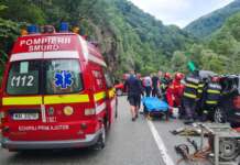 Defileul Jiului, blocat accident pe defileul jiului
