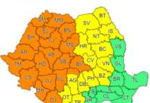 Jumătate de țară intră de la ora 18.00 sub avertizare. Cod portocaliu de ploi torențiale, grindină și vijelii în Gorj cod portocaliu de vijelii
