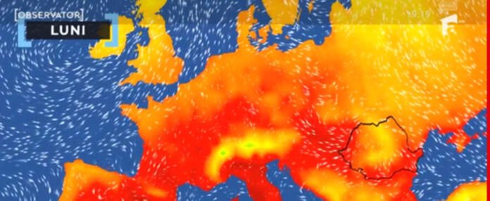 harta meteo harta temperaturi