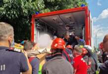 Misiune dificilă pentru ISU Ilfov. Un bărbat de 400 de kg, cu accident vascular, trebuia transportat la spital ISU Ilfov