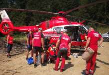 Alertă! Copil mușcat de viperă. Intervine salvamont Elicopter salvamont
