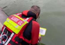 Performanță pentru Salvamont Gorj. A reușită să găsescă trupul unui bărbat înecat într-un lac adânc