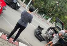 Accident în zona centrală din Tg-Jiu. Nu știu cine e de vină accident Tg-Jiu