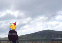 S-a urcat pe o bancă de pe Transalpina și a jucat ”hora”. A făcut live și a fost prins barbat pe masa transalpina