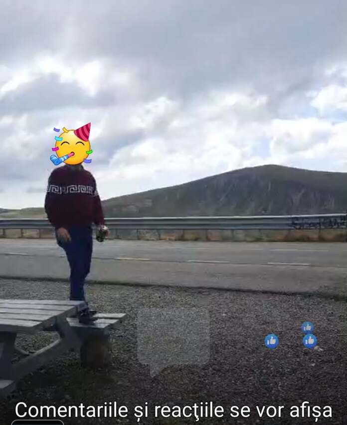 barbat pe masa transalpina