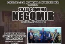 Primăria Negomir se pregătește de petrecere negomir afiș