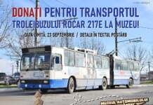 Se caută sponsori pentru transportul unui troleibuz ROCAR de la Tg-Jiu la Muzeul Automobilului Românesc. Oricine poate contribui troleibuz
