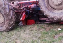 Bărbat prins sub un tractor, la Licurici. Nu mai prezenta semene vitale tractor accident