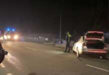 Accident la Drăguțești: a efectuat o depășire neregulamentară și a intrat într-un alt autoturism