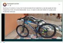 Furturile din Tg-Jiu, se țin lanț. I-au furat bicicleta din fața magazinului