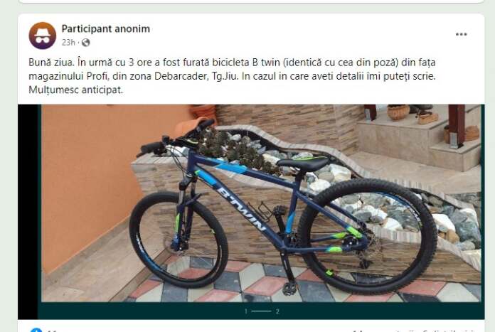 bicicletă furata