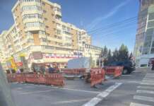 Atenție se lucrează! Circulație îngreunată în centrul Târgu Jiului