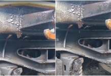 Scurgeri de benzină dintr-un tren de marfă în gara din Drobeta Turnu Severin. Pompierii au intervenit