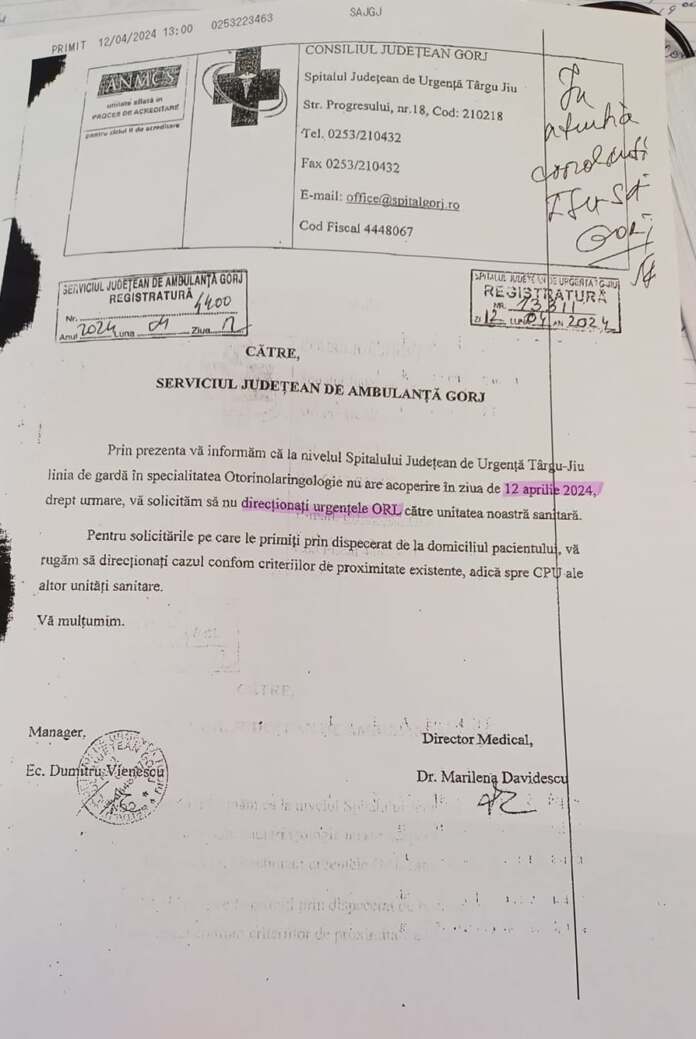 adresa ambulanta