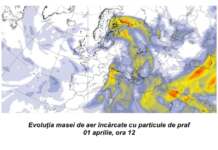 Un nou val de praf saharian deasupra României
