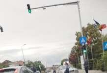Accident pe Calea București din Tg-Jiu. Șoferul unui BMW nu a acordat prioritate