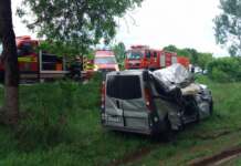 Foto: Intervenție de urgență a ISU Gorj în Drăgoieni după un accident rutier grav