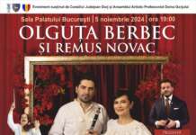 Olguța Berbec oferă invitații gratuite și transport pentru concertul de la Sala Palatului