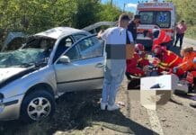 Accident grav la Peștișani. O victimă resuscitată la fața locului