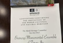 Ansamblul Monumental „Calea Eroilor” din Târgu Jiu, recunoscut oficial în Patrimoniul UNESCO