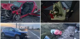 Graba periculoasă de Valentine's Day: Un tânăr provoacă un accident grav