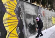 Constantin Brâncuși, omagiat prin artă urbană: Un impresionant portret mural a fost realizat în Vulcan Constantin Brâncuș