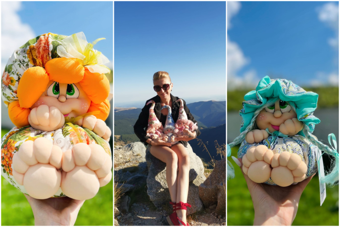 papusi din lavanda Ștefania Surdilă creează păpuși de lavandă, mărțișoare unice și brelocuri impresionante