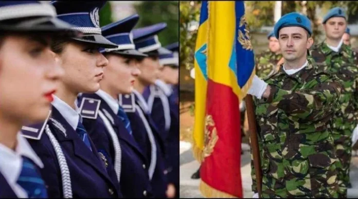 politisti-militari-bun militarii si polițiștii