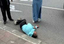 Bărbat căzut pe carosabil în zona Piața Mare