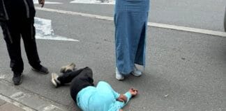 Bărbat căzut pe carosabil în zona Piața Mare