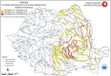 Stare de alertă pe râurile din România: Cod Roșu Hidrologic și inundații locale în mai multe județe
