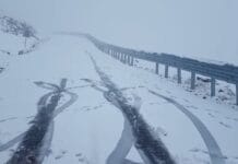 Zăpadă pe DN 67C, Transalpina