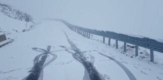 Zăpadă pe DN 67C, Transalpina