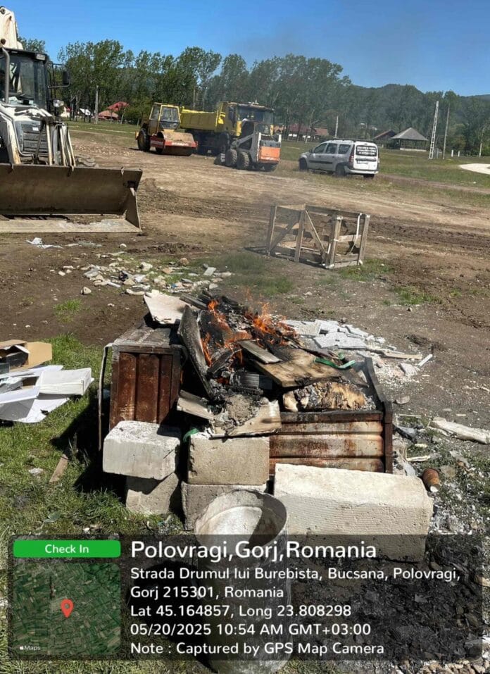 deseuri incendiate Amendă de 10.000 lei aplicată de Garda de Mediu Gorj la Polovragi