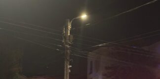Foto: Mașina unei firme de pază implicată într-un accident