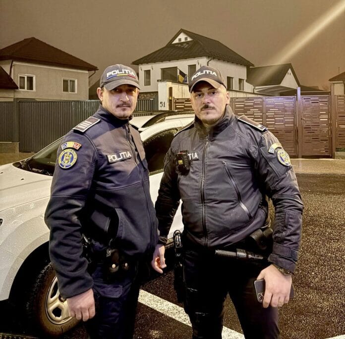 Ei sunt cei doi polițiști din Târgu Jiu care au salvat o femeie din râul Jiu