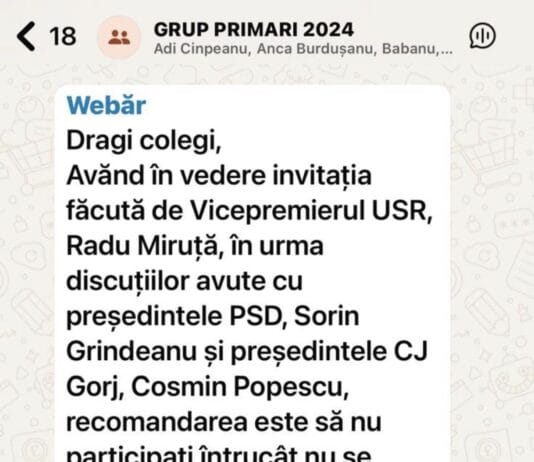 Tensiuni în PSD Gorj după scurgerea unor mesaje interne. Cosmin Popescu cere „resetare” în organizație