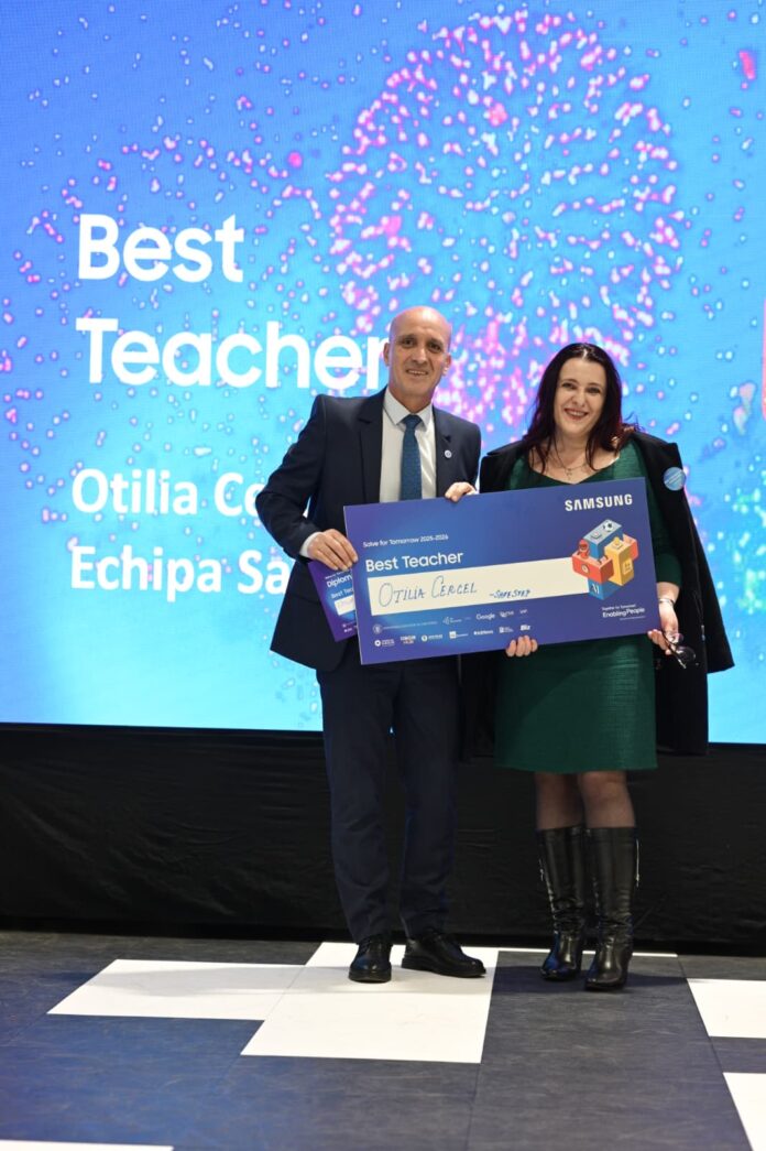 Profesor din Târgu Jiu, premiat la nivel național: Otilia Cercel, de la Colegiul „Ecaterina Teodoroiu”, câștigă Best Teacher Award în competiția Solve for Tomorrow