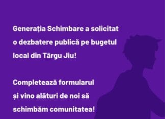 Dezbatere publică pentru bugetul din Târgu Jiu: inițiativă civică lansată de Asociația Generația Schimbare