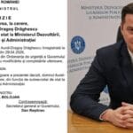 Demisie la vârful Ministerului Dezvoltării: gorjeanul Dragoș Drăghescu părăsește funcția de subsecretar de stat