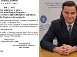 Demisie la vârful Ministerului Dezvoltării: gorjeanul Dragoș Drăghescu părăsește funcția de subsecretar de stat