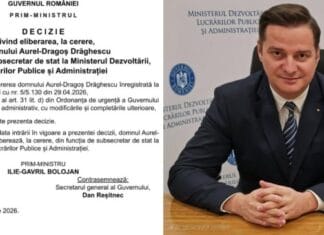 Demisie la vârful Ministerului Dezvoltării: gorjeanul Dragoș Drăghescu părăsește funcția de subsecretar de stat