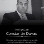 Programul funeraliilor profesorului Constantin Duvac: când va fi condus pe ultimul drum reputatul jurist gorjean